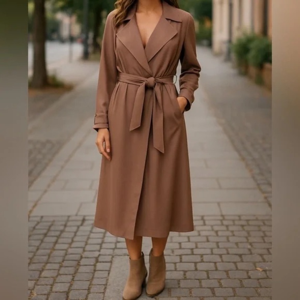 Blank NYC Brown Long Sleeve Dress Size M